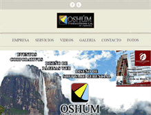 Tablet Screenshot of oshumproducciones.com